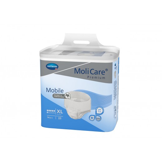 Slip pentru incontinenta urinara MoliCare Premium Mobile, XL, 14 bucati, Hartmann
