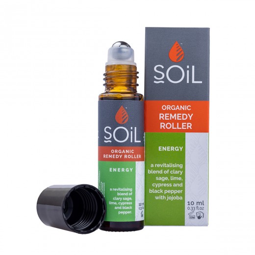 Roll-On Energy cu uleiuri esentiale pure organice,10 ml, SOiL