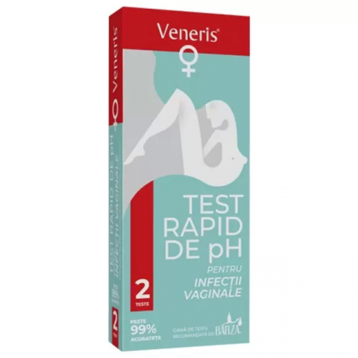 Test de pH pentru infectii vaginale, 2 teste, Veneris