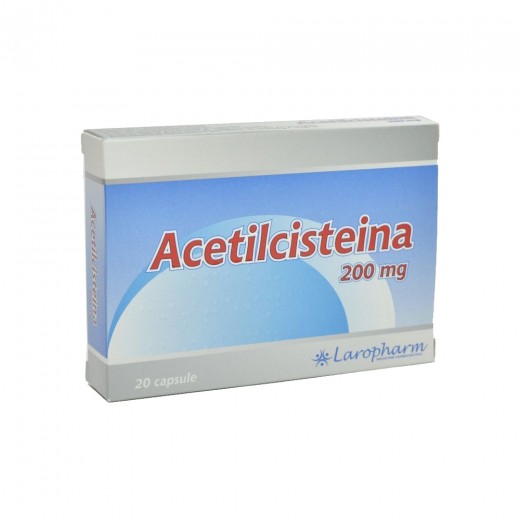 Acetilcisteina 200mg x 20 capsule - Laropharm