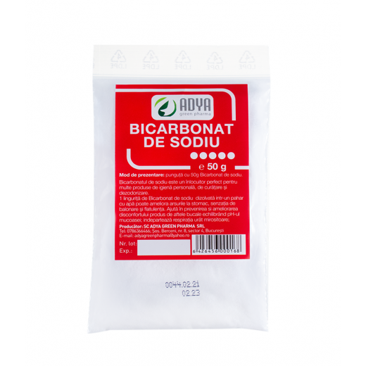 Bicarbonat De Sodiu 50g , Adya Green Pharma