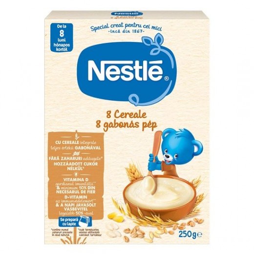 Nestle 8 Cereale cu vitamine si minerale 8luni+ 250g