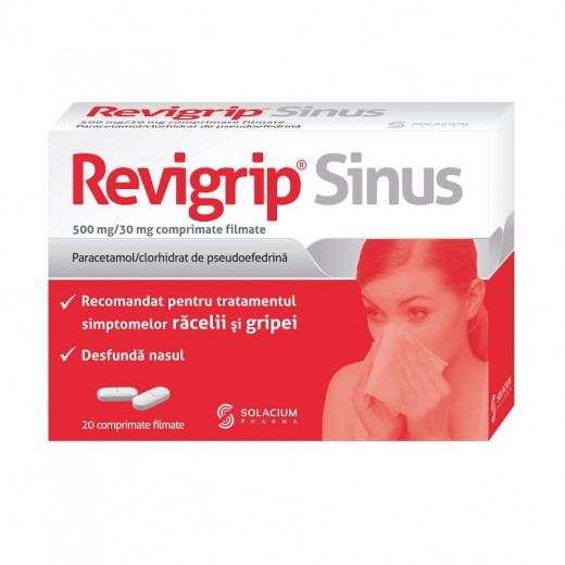 Revigrip Sinus 20 comprimate - Solacium