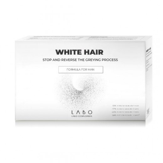 Tratament pentru parul alb White Hair Man, 20 fiole x 3.5 ml, Labo